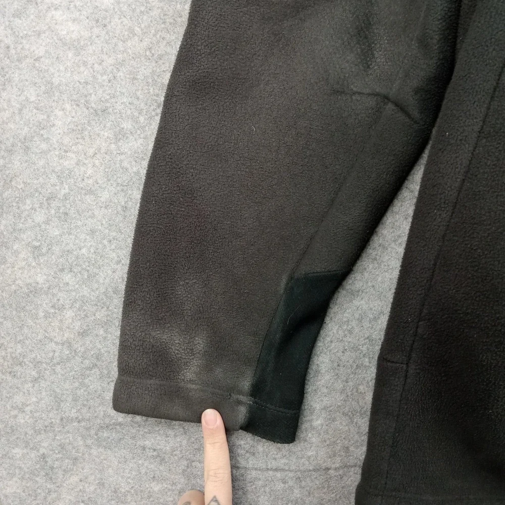 North Face Jacket Mens XL Black Fleece Full Zip Chest Pocket Outdoor Hiking‎
